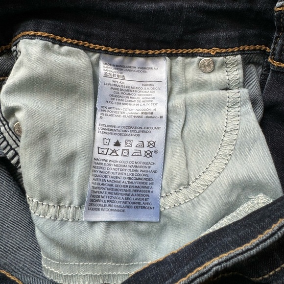 Denizen From Levi Modern Boot Cut Jeans: Size 8M 29x32: 3% Elastanne - Picture 5 of 5